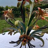 Metal chandelier Italy 60s/70s