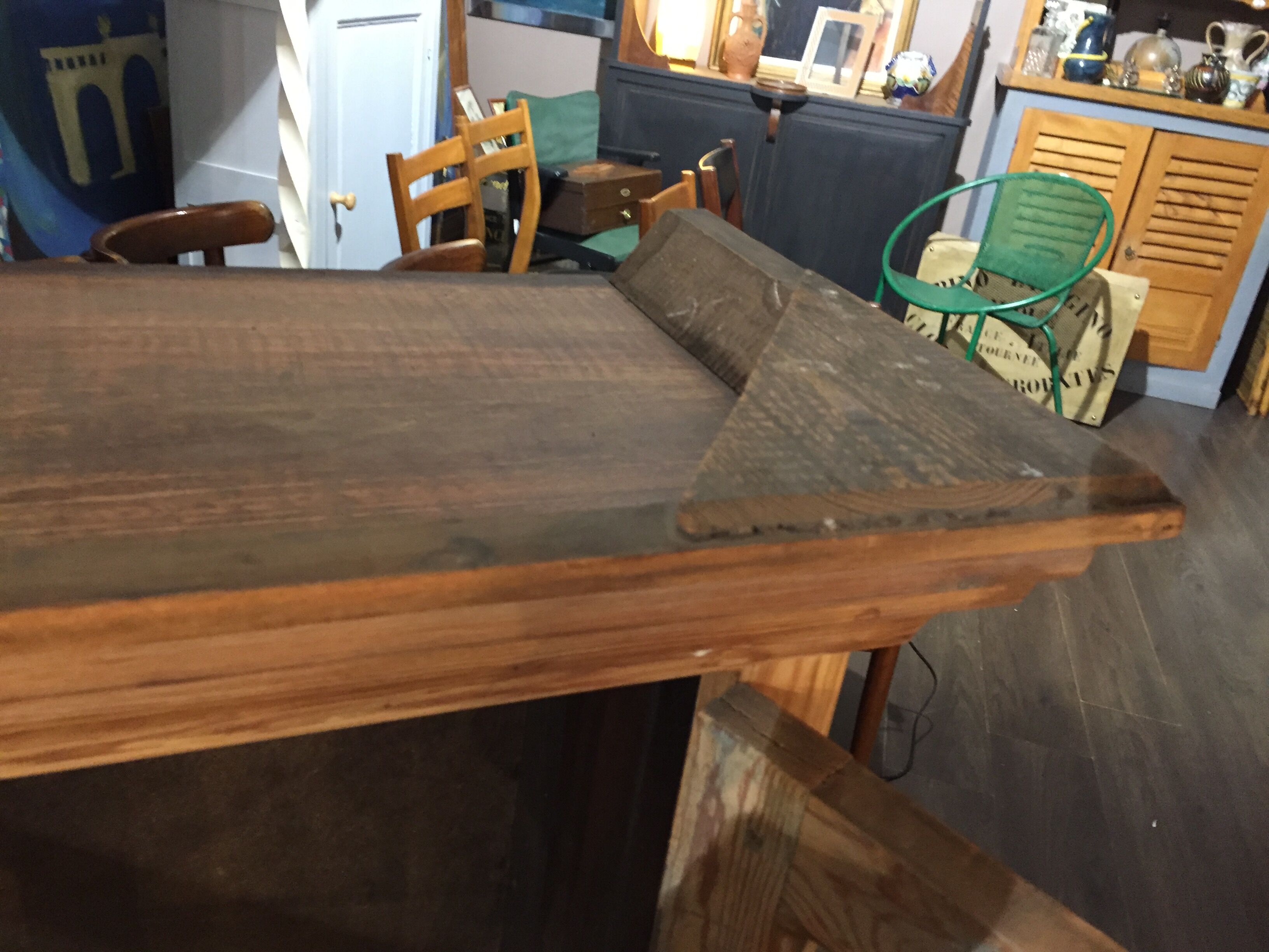 Pine display cabinet