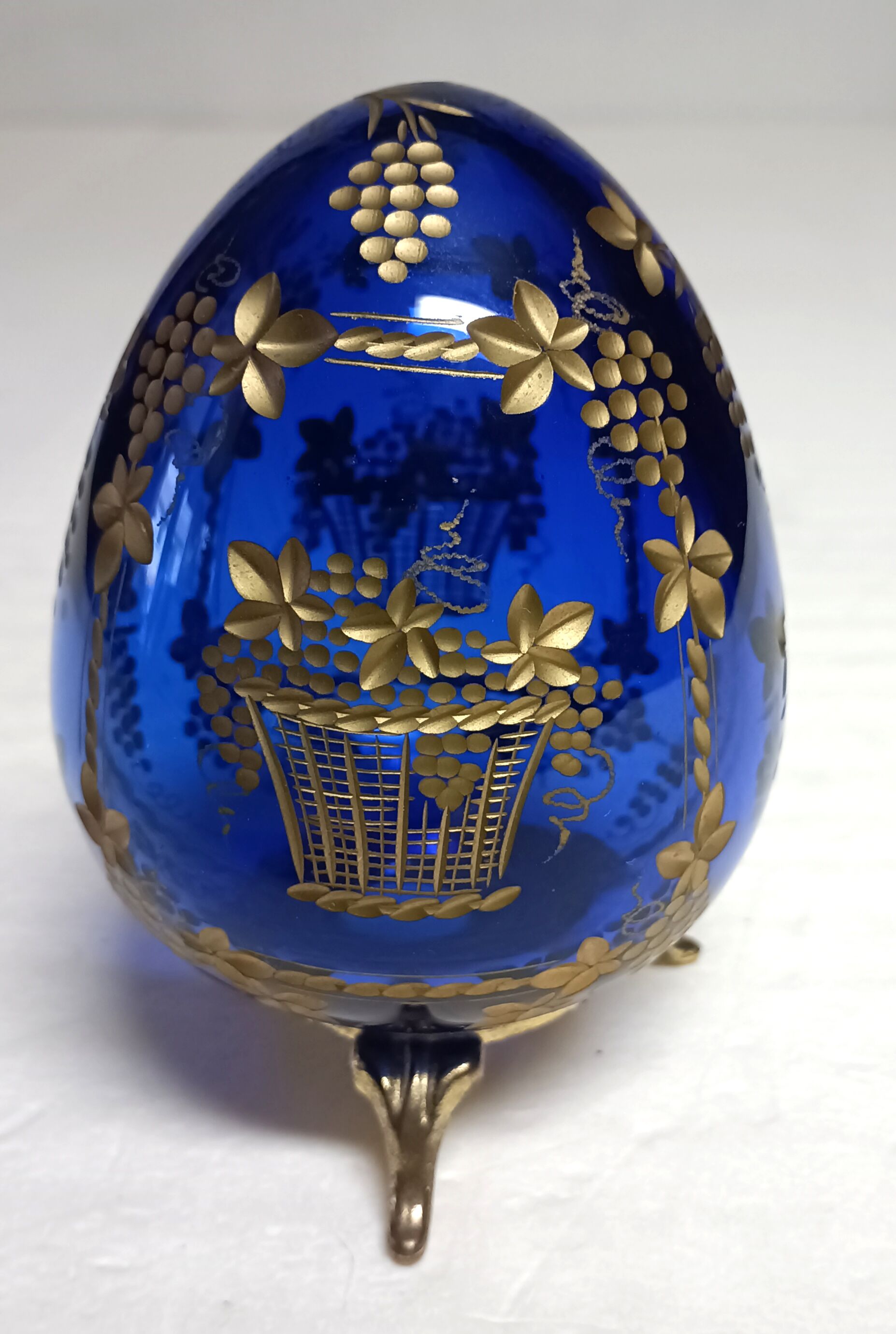 Oeuf verre style Fabergé Saint Petersburg