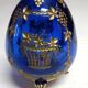 Oeuf verre style Fabergé Saint Petersburg