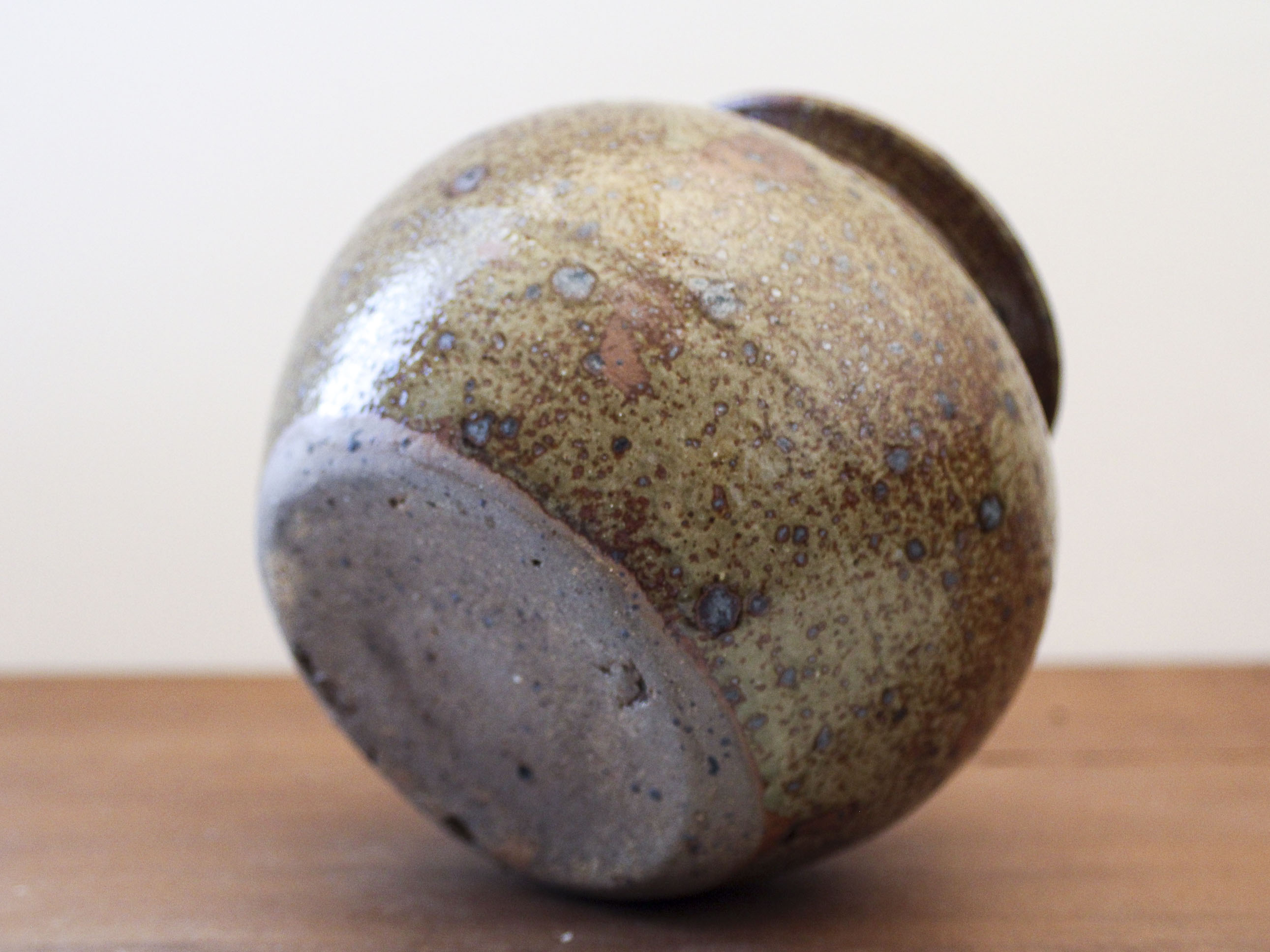 Berry pyrite stoneware vase 70s
