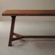 Large handcrafted oak table, France, circa 1970.