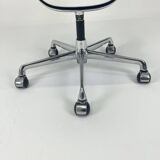 Blue fabric office chair, ICF - Charles Eames, Ray Eames - EA108 aluminum group