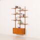 Scandinavian mid-century teak wall unit, 1970s
