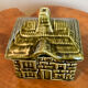 Pot Devonway en forme de maison de cottage pot de miel / sucre Majolica, vaisselle britannique fabriquée en Angleterre