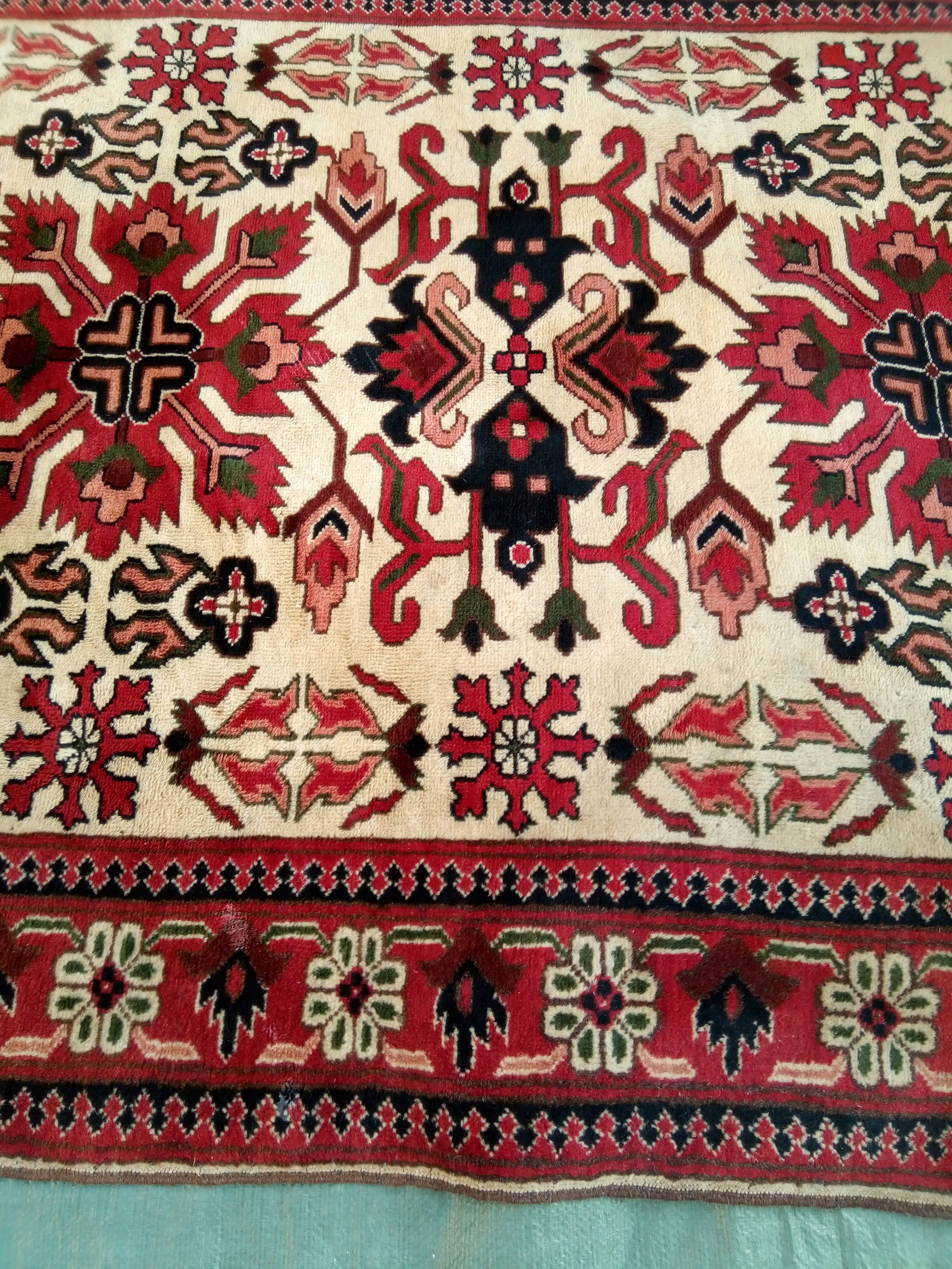 Old oriental carpet handmade 212 x 149 cm