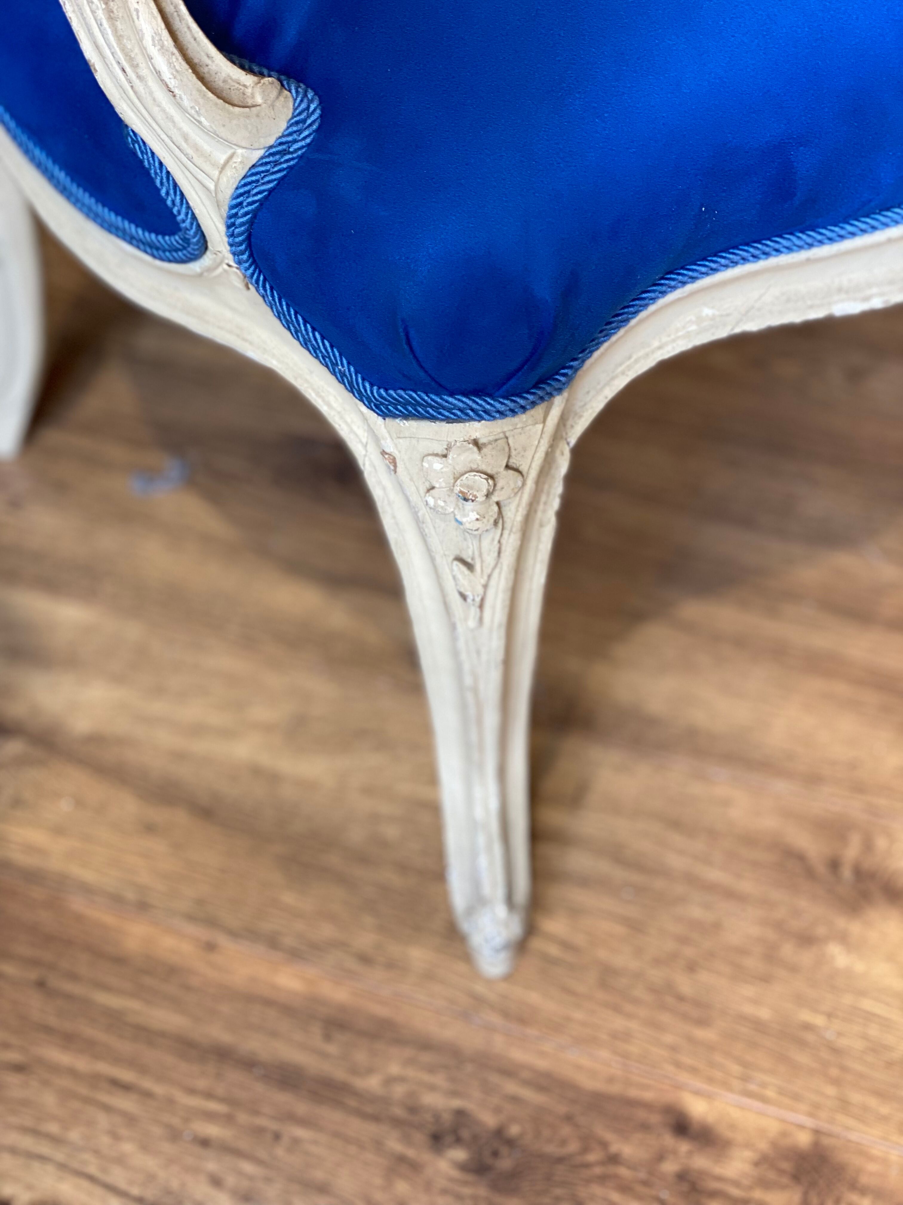 Pair of vintage Louis XV style armchairs