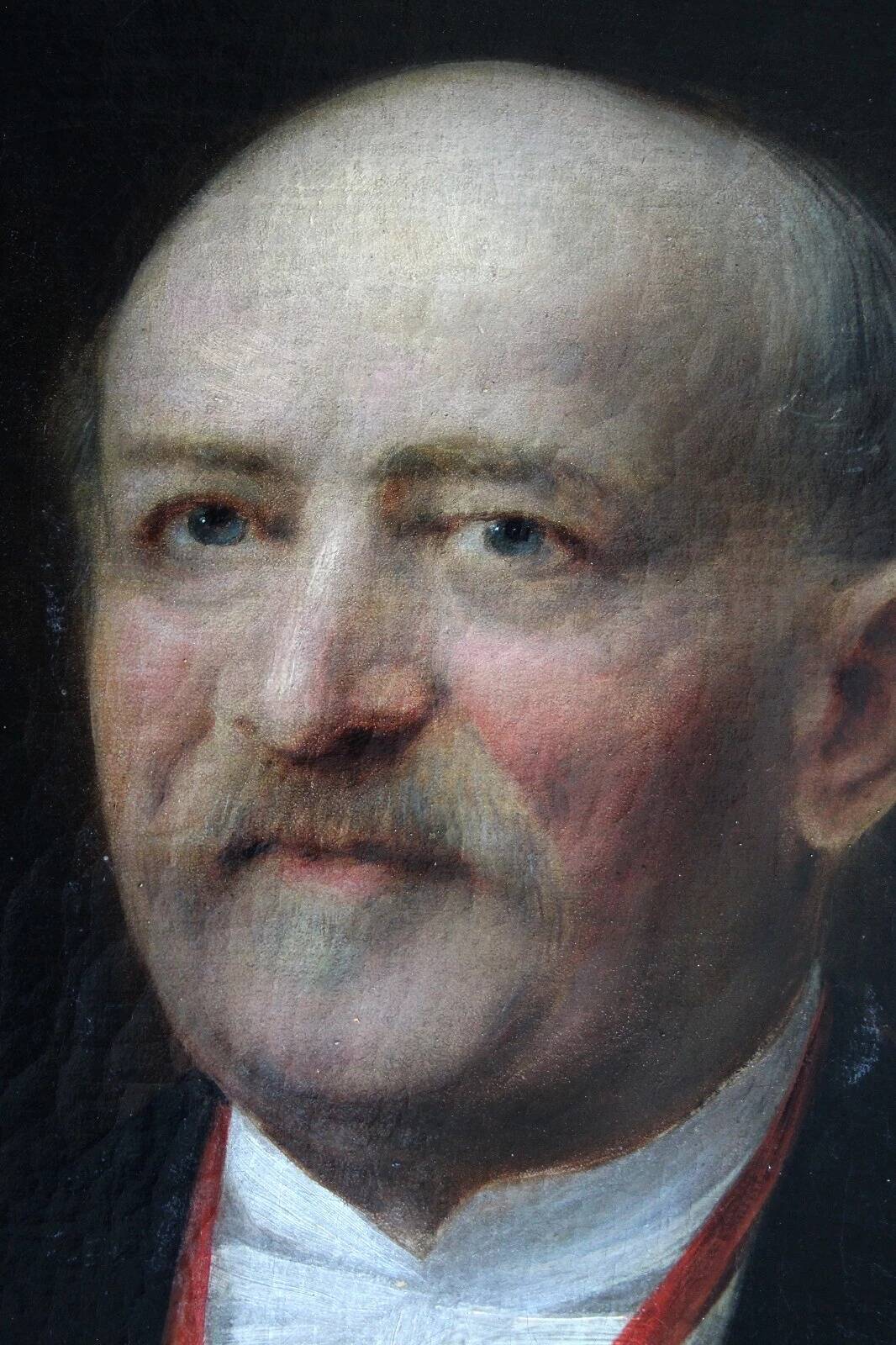 Distressed 19th Century Gentleman Portrait Painting