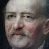 Distressed 19th Century Gentleman Portrait Painting