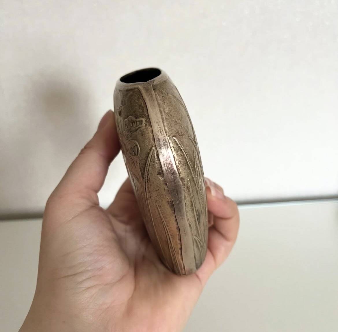 Vintage brass vase