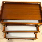 Vintage wooden and gilded chest of drawers colonial style