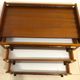 Vintage wooden and gilded chest of drawers colonial style