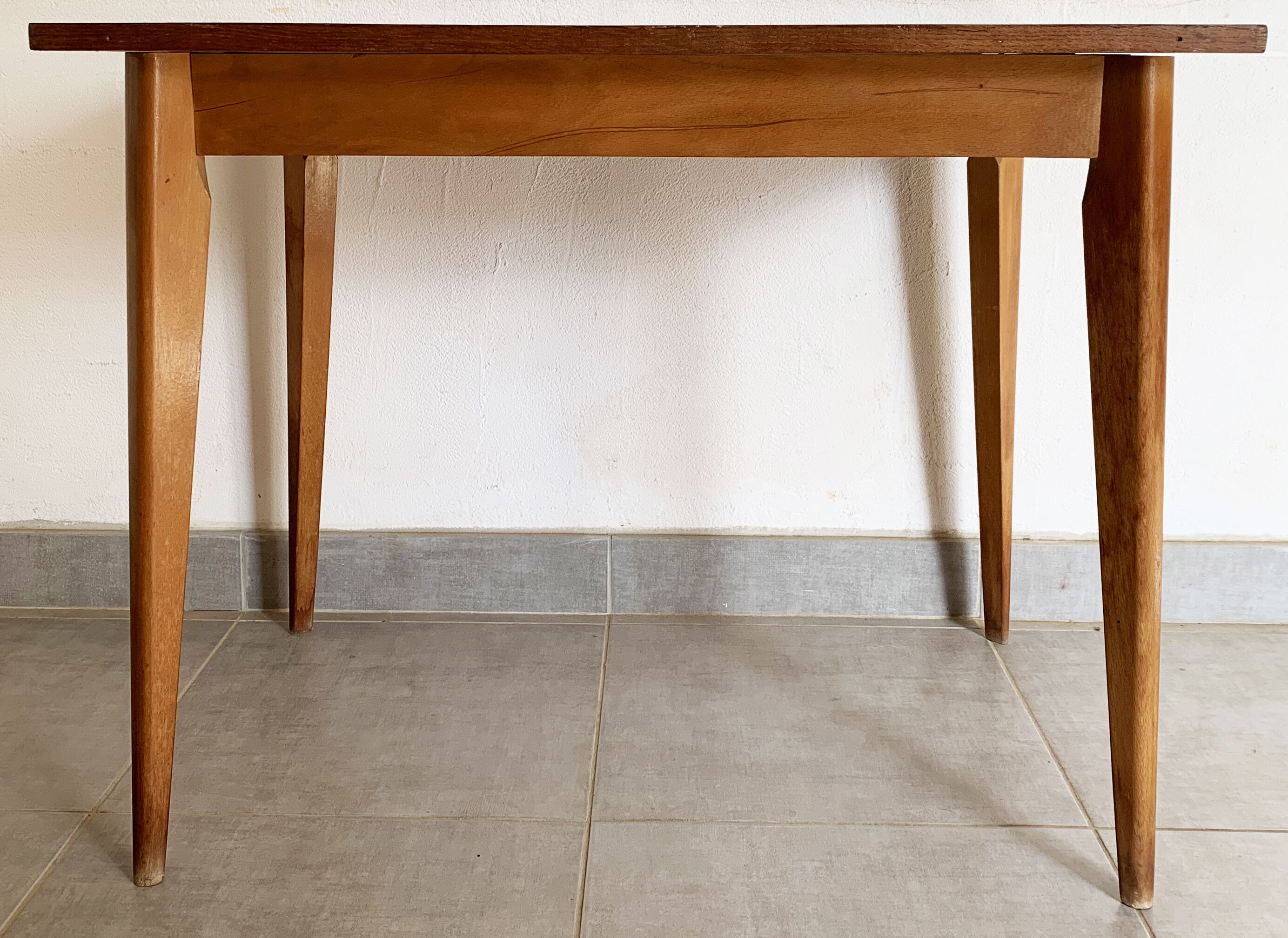 Vintage oak dining table from the 50s