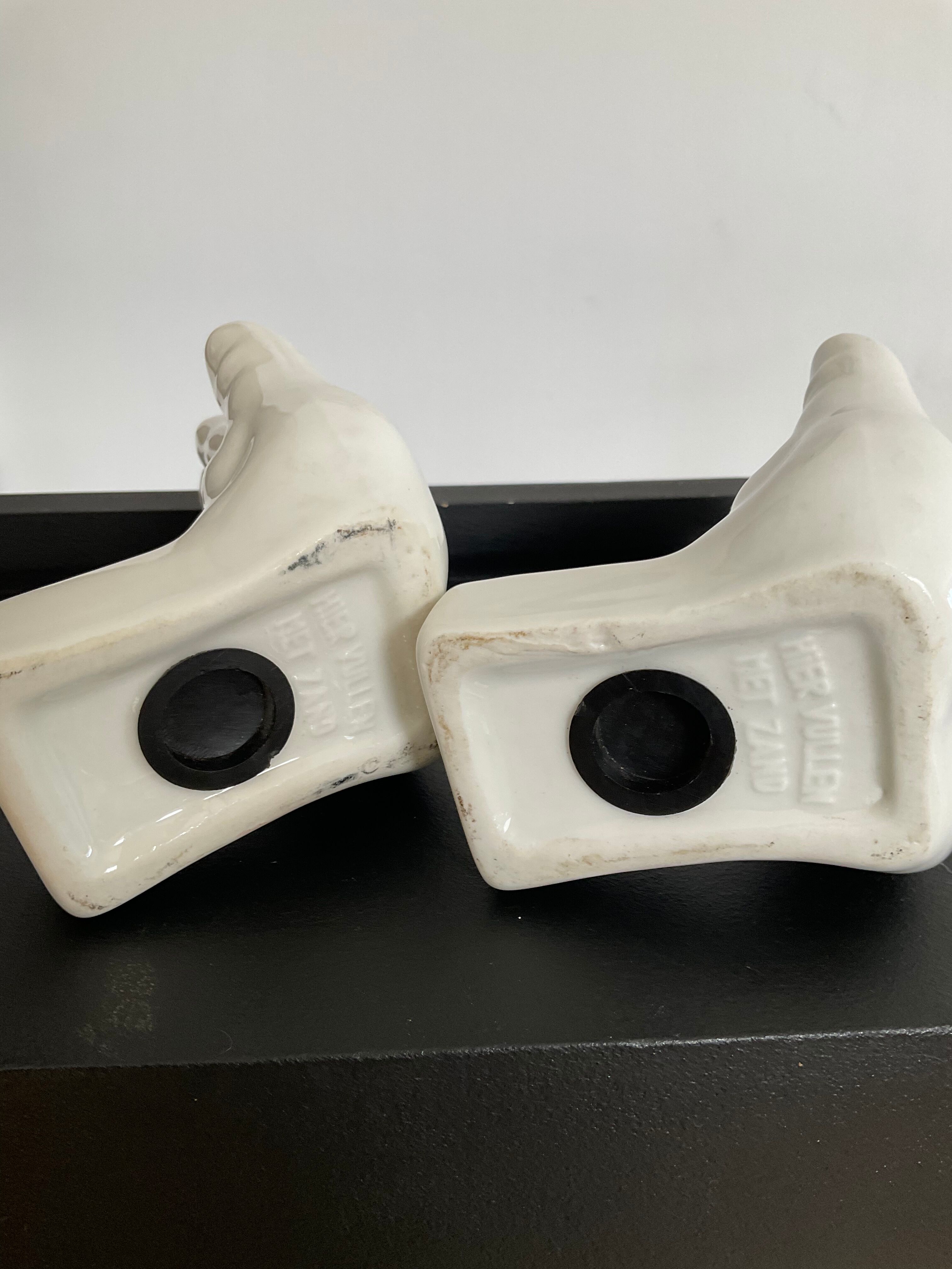 Pair of Ceramic Handends 70s-80s