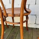 set of 4 Thonet bistro chairs with wooden seats N°4118