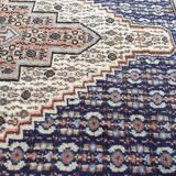 Fully handmade wool prayer rug