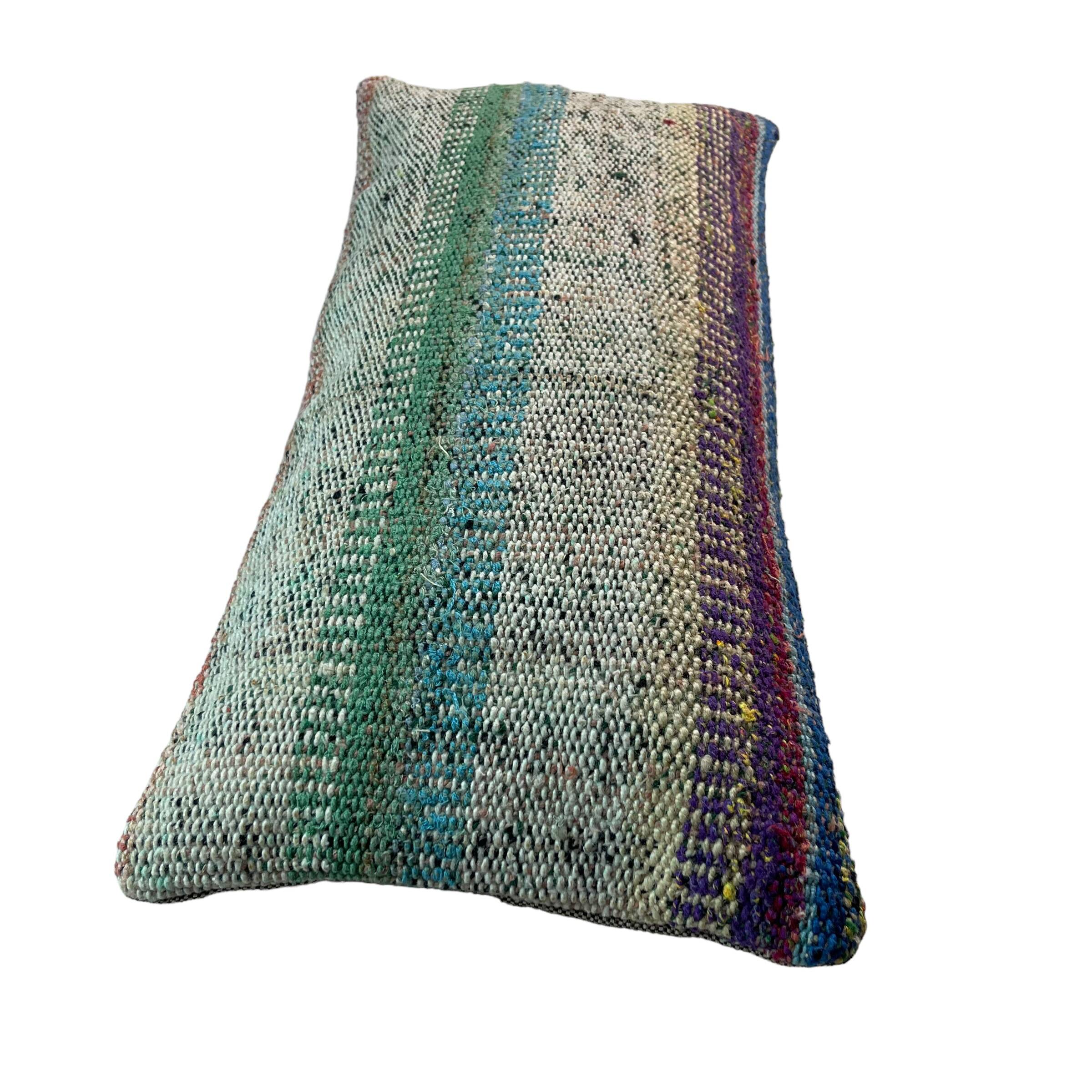 Vintage turkish kilim cushion cover , 30 x 60 cm