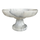 Plat sur pied vintage en marbre de carrare