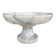 Plat sur pied vintage en marbre de carrare