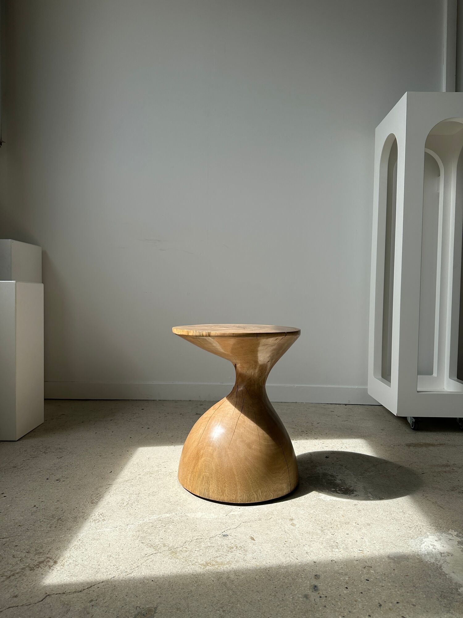 Solid wood sofa end