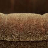Space Age easy swivel chair green brown mohair, 1960s
