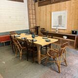 Solid oak farmhouse table