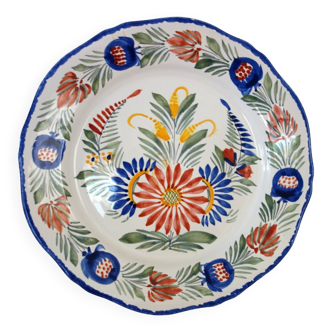 HB Henriot Quimper earthenware plate 1950s