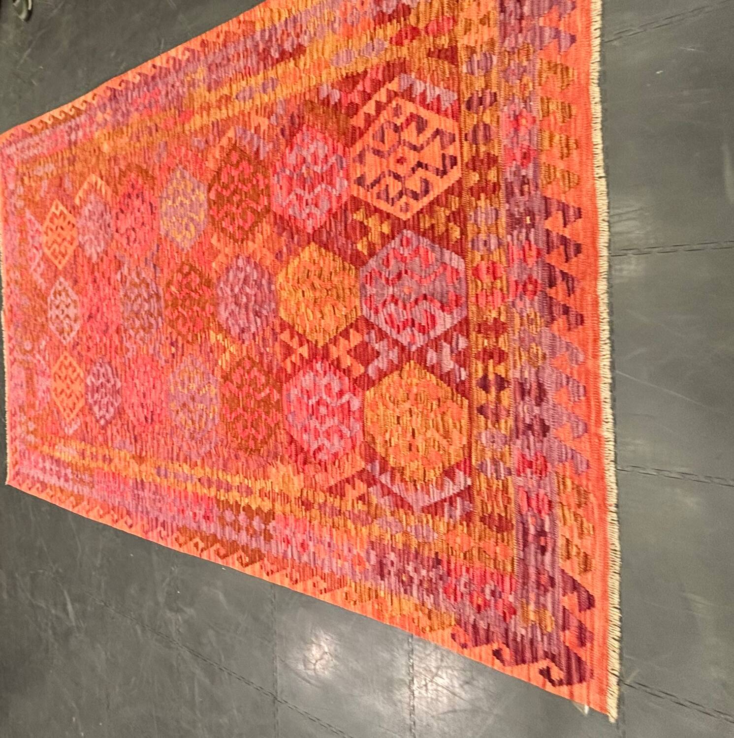 Traditional, modern and contemporary wool rug.