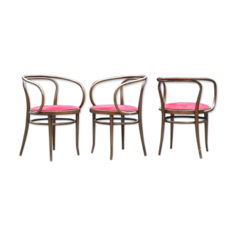Set of 3 chairs Thonet 209 say "Le Corbusier"