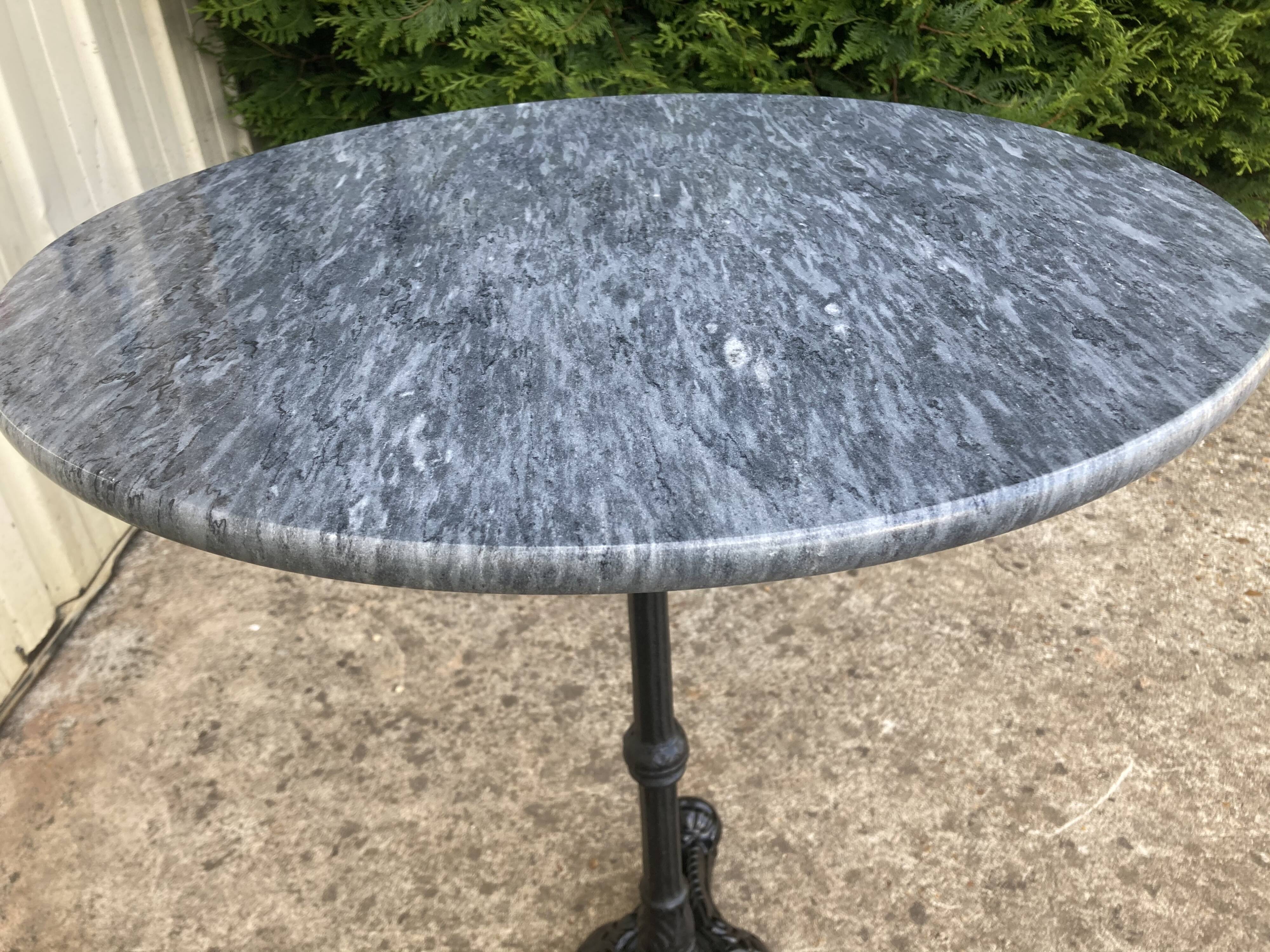 Grey marble table