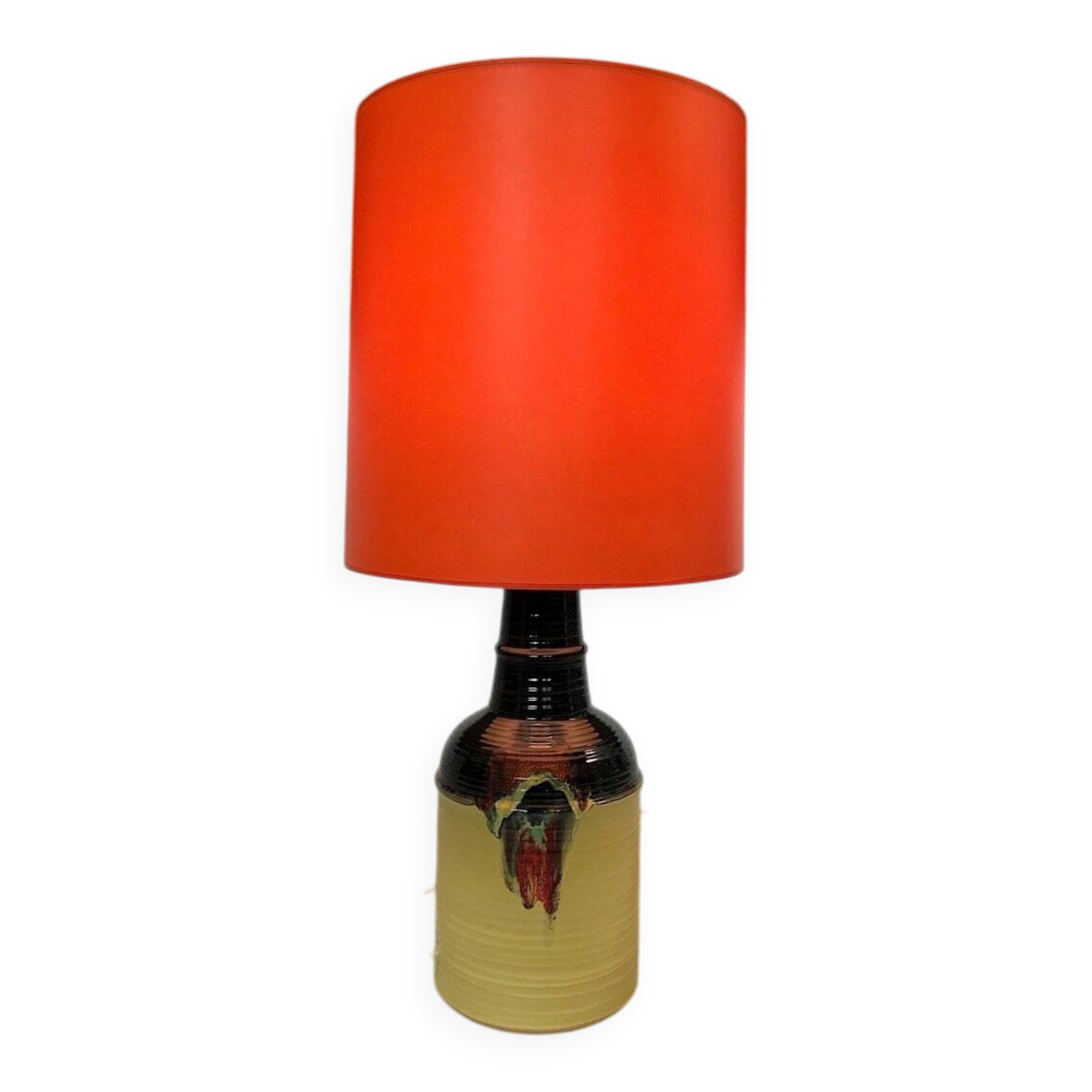 Large glazed ceramic art table lamp by Bjørn Wiinblad for Rosenthal, 1960s
