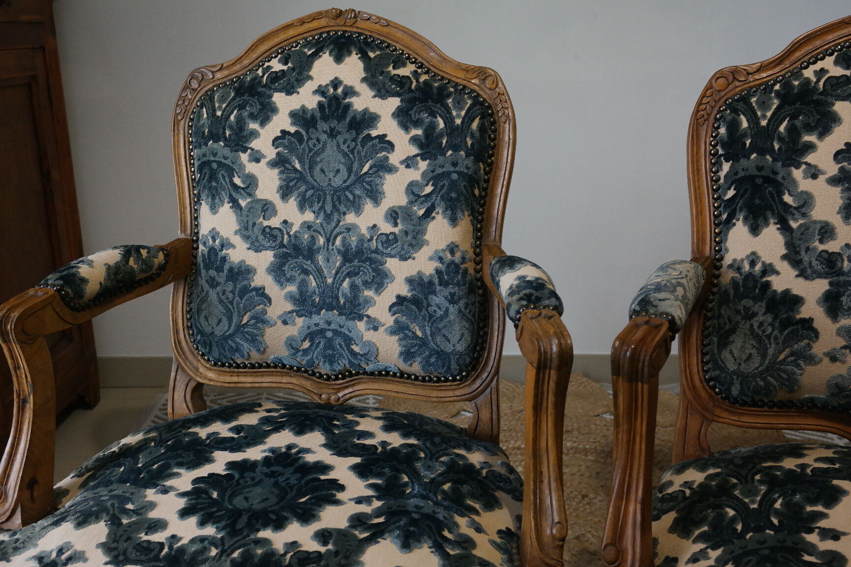 Pair of Louis XV style chairs