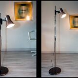 Minimalist floor lamp, adjustable spotlight, Germany 1970-80