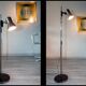 Minimalist floor lamp, adjustable spotlight, Germany 1970-80