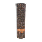 Heavy bronze vase with copper details
