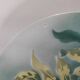 Saint-Amand Hamage plate – Stenciled cherry decoration 1945-1950