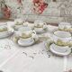 Set of 6 Limoges porcelain espresso cups Hôtel Métropole Brussels