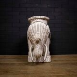 Table en osier vintage elephant