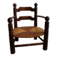 Low fireplace armchair