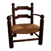 Low fireplace armchair