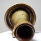 Large hand-held candle holder in handcrafted stoneware in the style of Baudat, La Borne, vintage