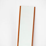 Scandinavian vintage rectangular teak mirror, 1960.