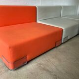 3 modular Plastics armchairs by Piero Lissoni for Kartell, 1970