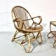 Vintage Bamboo Garden Set by Dirk van Sliedrecht for  Rohé Noordwolde,70s.