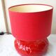 Red ceramic lamp