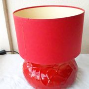 Red ceramic lamp