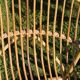 Pair of rattan basket armchairs, 60s
