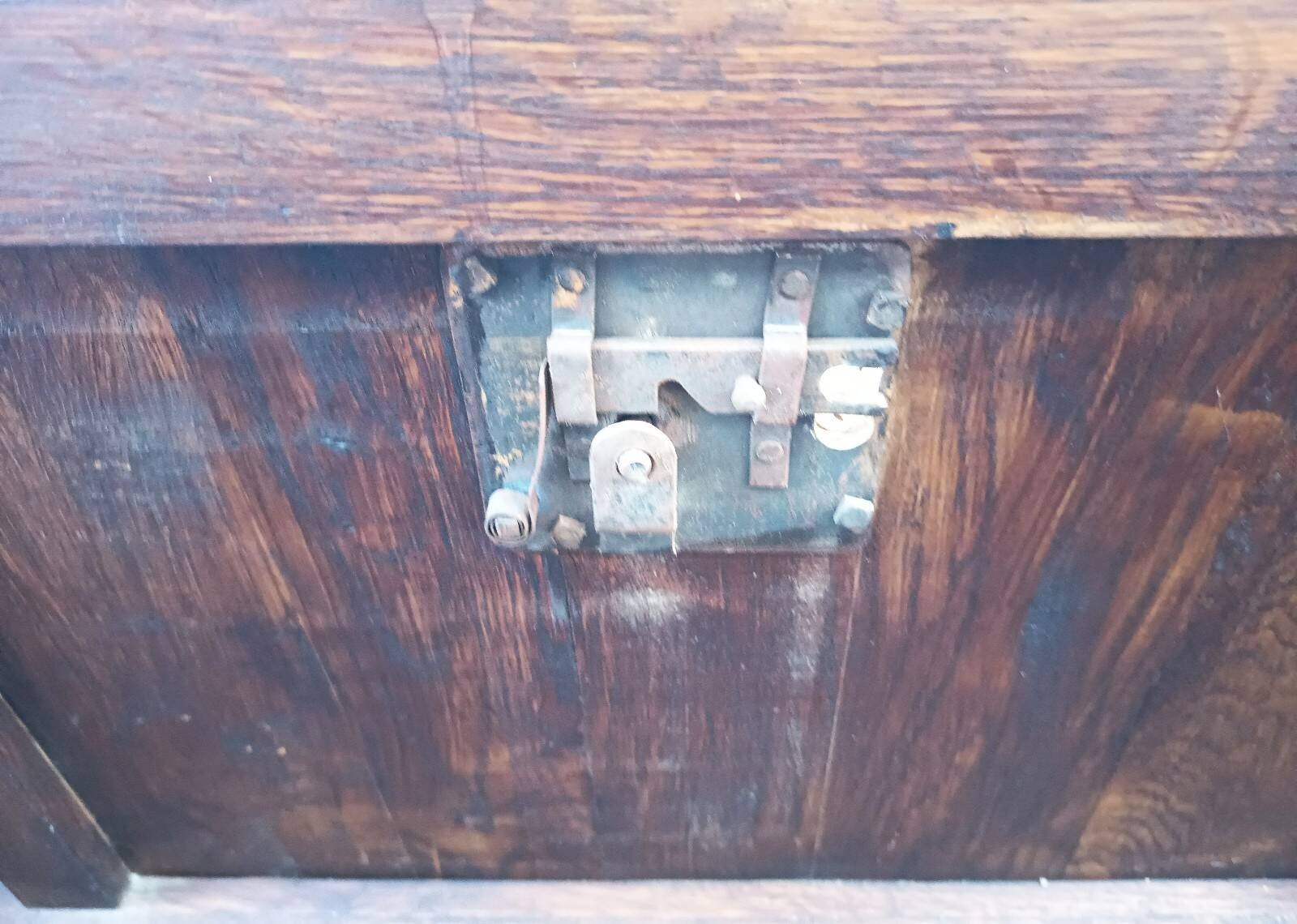 Rustic solid oak chest