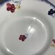 7 assiettes plates Mary Lou Digoin bord bleu