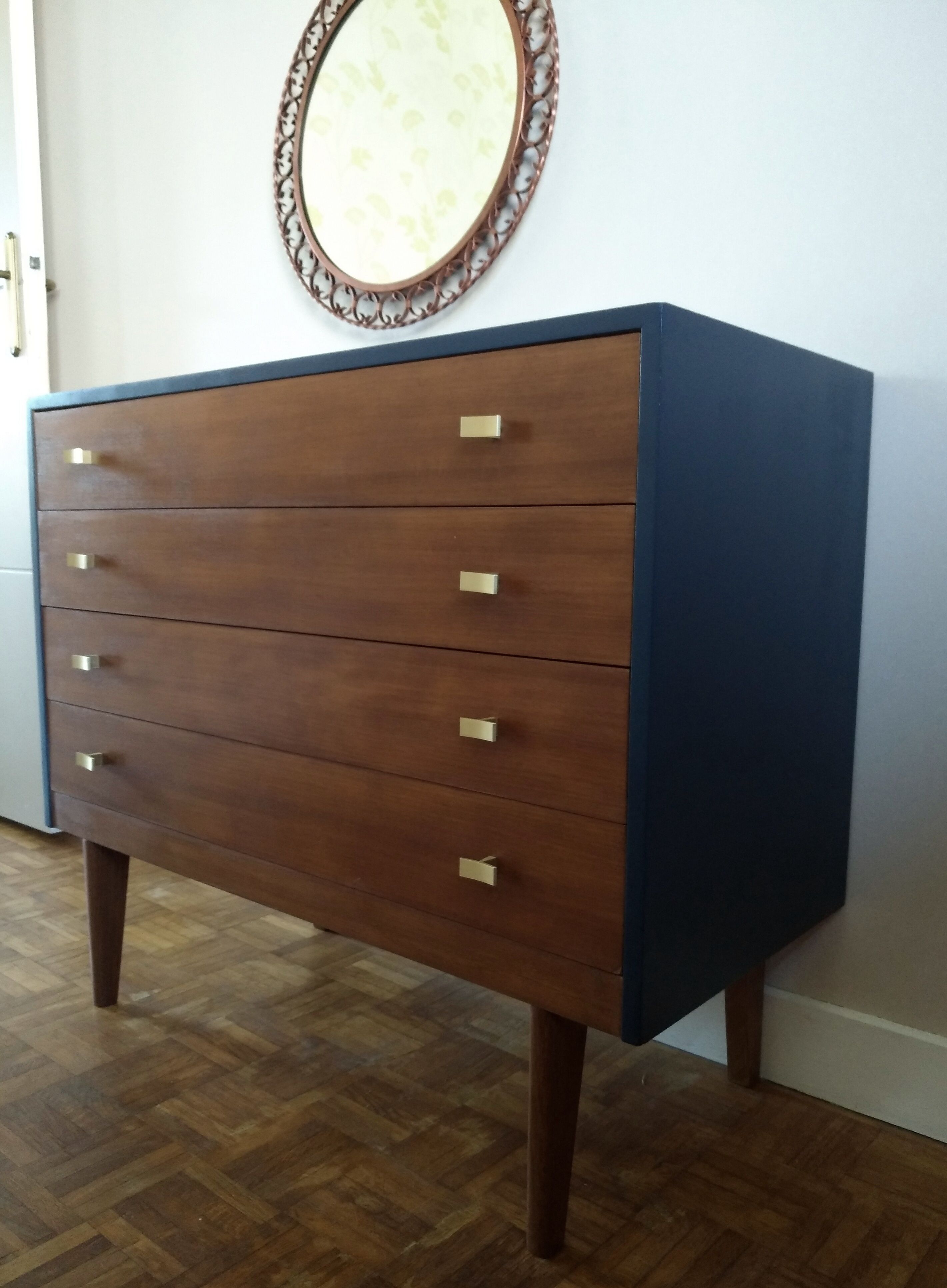Blue night scandinavian dresser